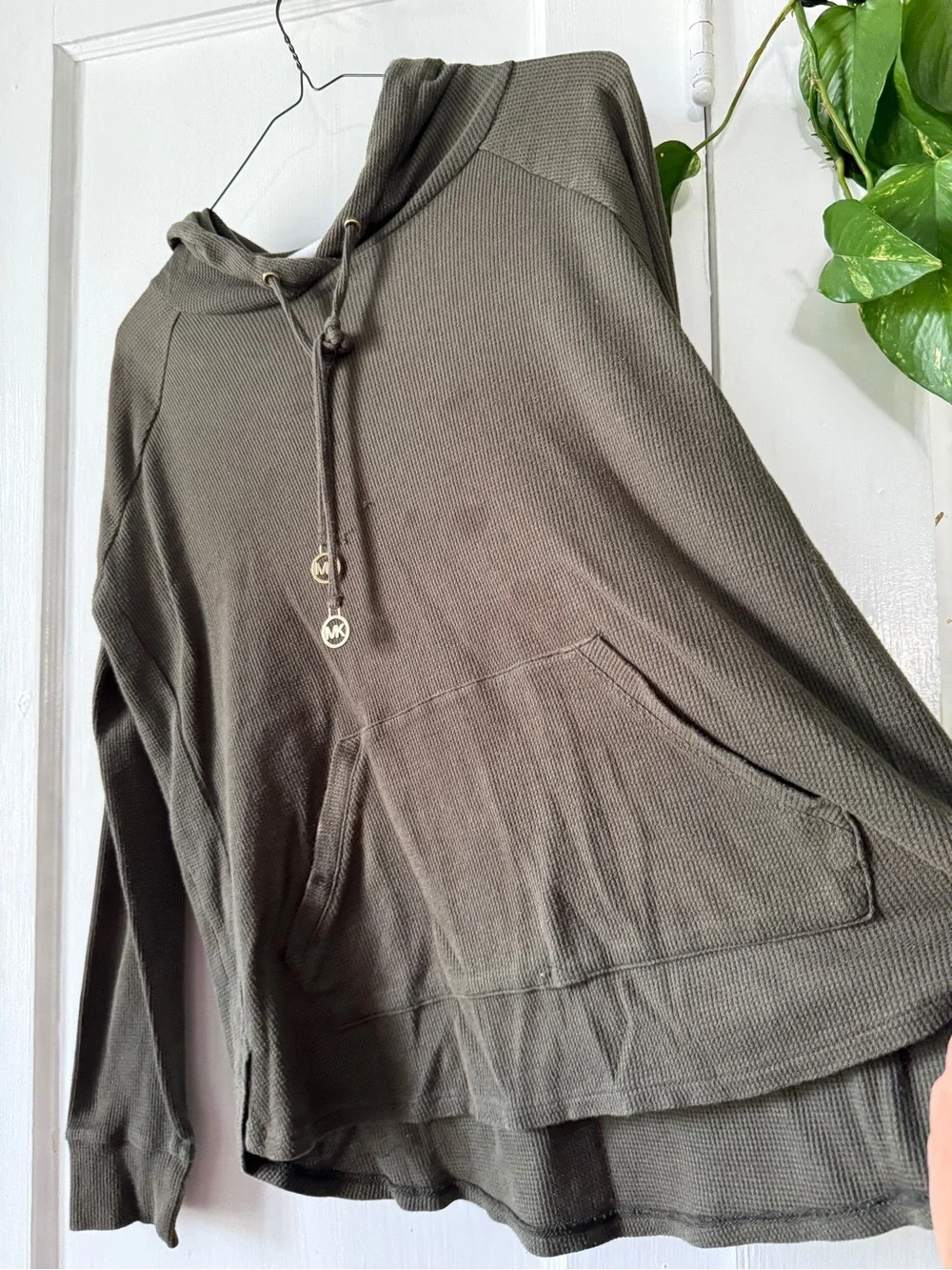 Michael Kors Olive Green Lightweight Hoodie